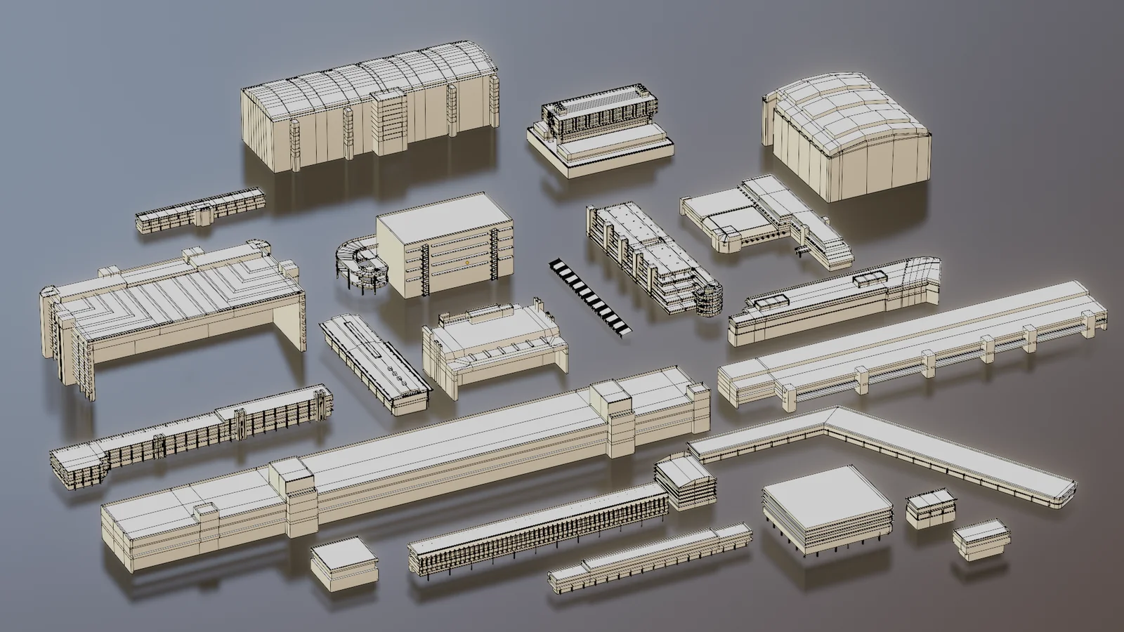 Buildings Facility Kitbash screenshot 6