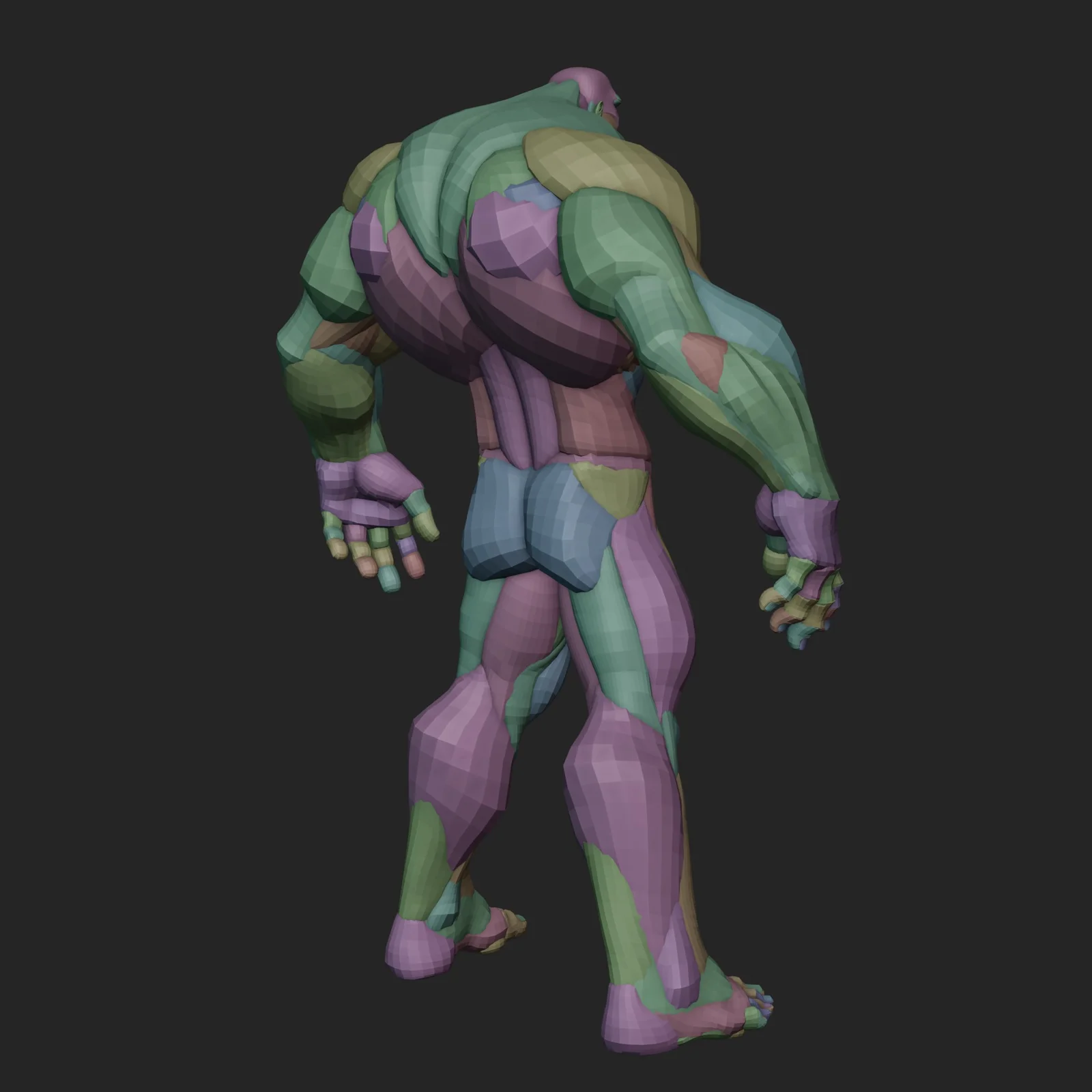 Bulky Warrior Character Blockout screenshot 6