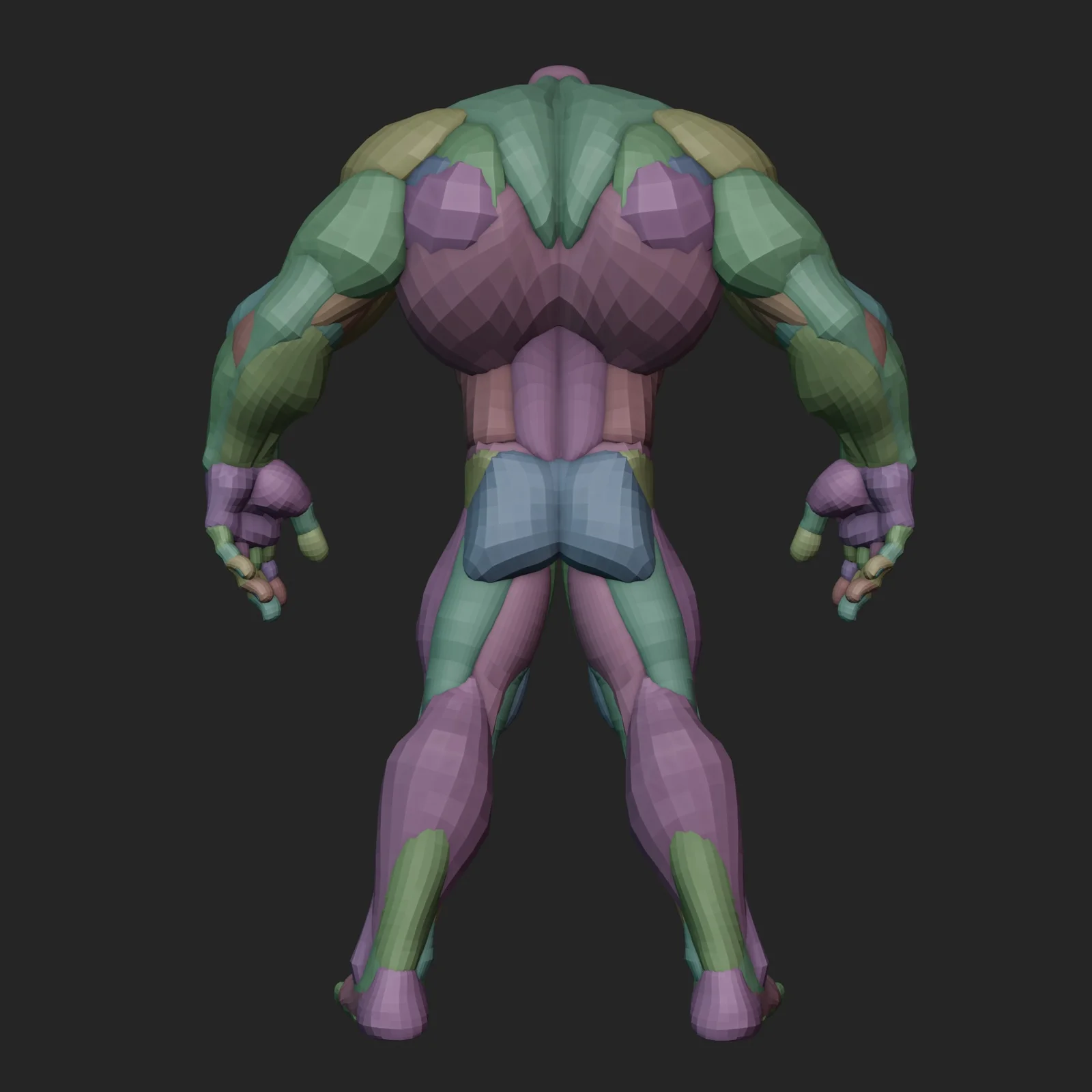 Bulky Warrior Character Blockout screenshot 7