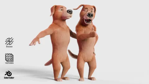 Bulpyk The Dog - Blender 3d models