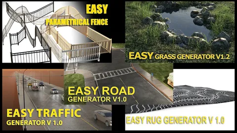 Easy Generators Bundle - Blender geometry nodes