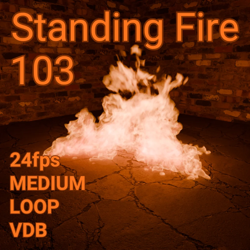 Medium Standing Fire Assets screenshot 4