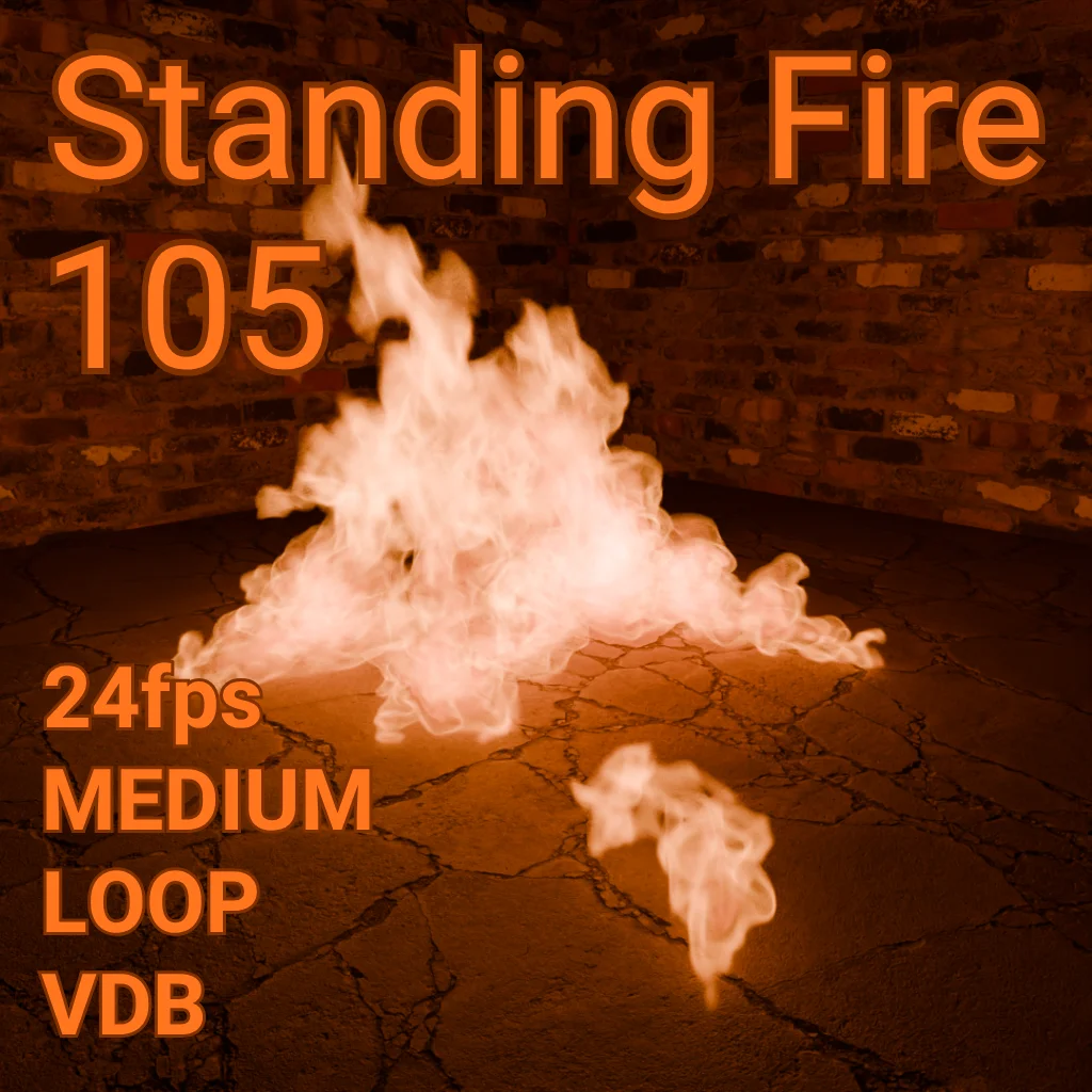 Medium Standing Fire Assets screenshot 6