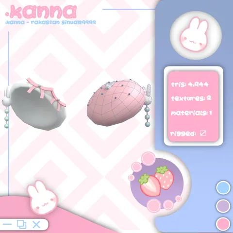 Bunny Beret - Blender 3d models