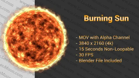 Burning Sun - Blender 3d models