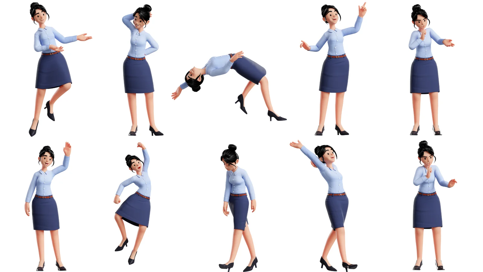 Business Office Cartoon Woman screenshot 3