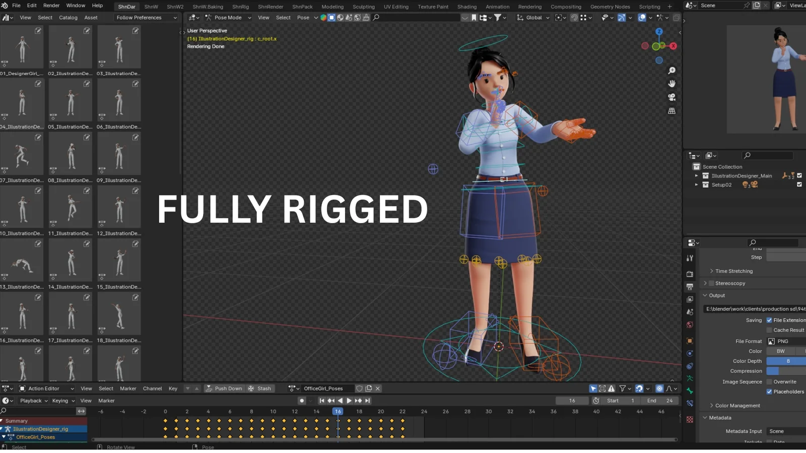 Business Office Cartoon Woman screenshot 5