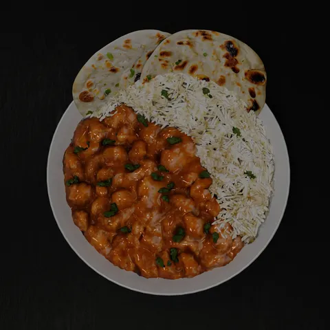 Butter Chicken and Naan - Blender 3d models
