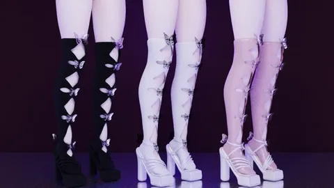 Butterfly Heels - Blender 3d models