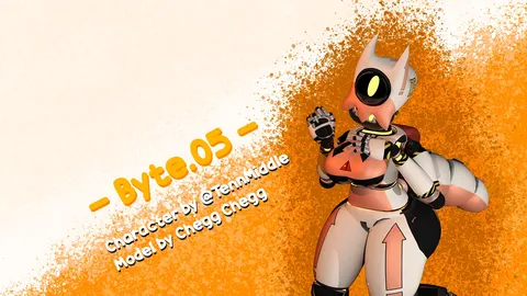 Byte.05 Worker Robot - Blender 3d models