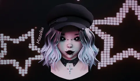 Cabbie Cap & Choker - Blender 3d models