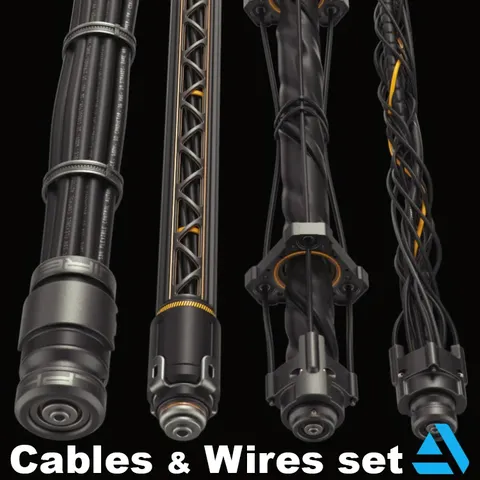 Cables & Wires - Blender 3d models