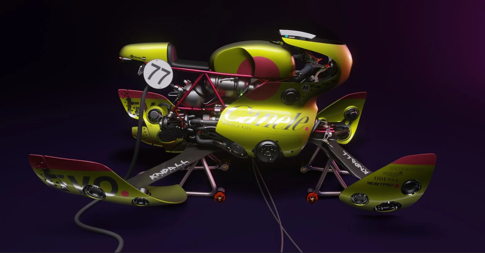 Cafe Racer Hoverbike screenshot 2