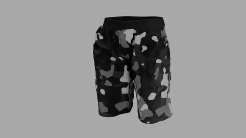 Camo Shorts - Blender 3d models