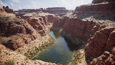 Canyons - Blender geometry nodes