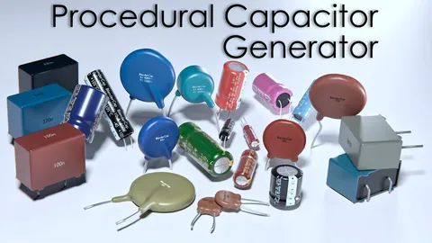 Capacitor Generator - Blender geometry nodes