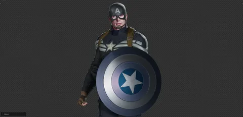Captain America Steve Rogers - Blender 3d models