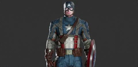 Captain America Steve Rogers - Blender 3d models