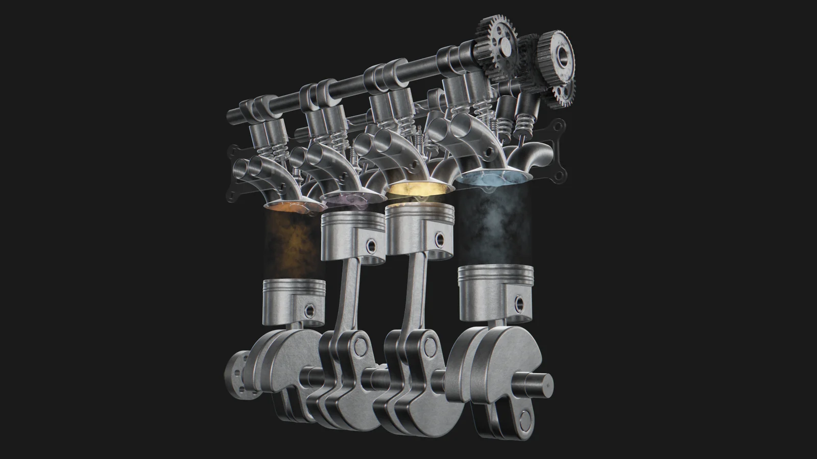 Car Engine 3D Model screenshot 3