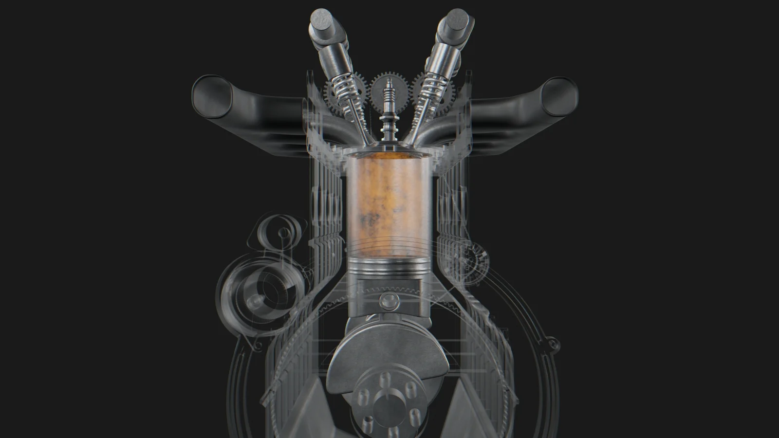 Car Engine 3D Model screenshot 6