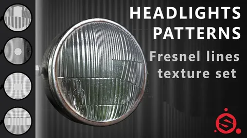 Headlight Fresnel Patterns - Blender textures & materials