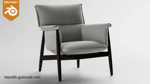 Carl Hansen Lounge Chair - Blender 3d models