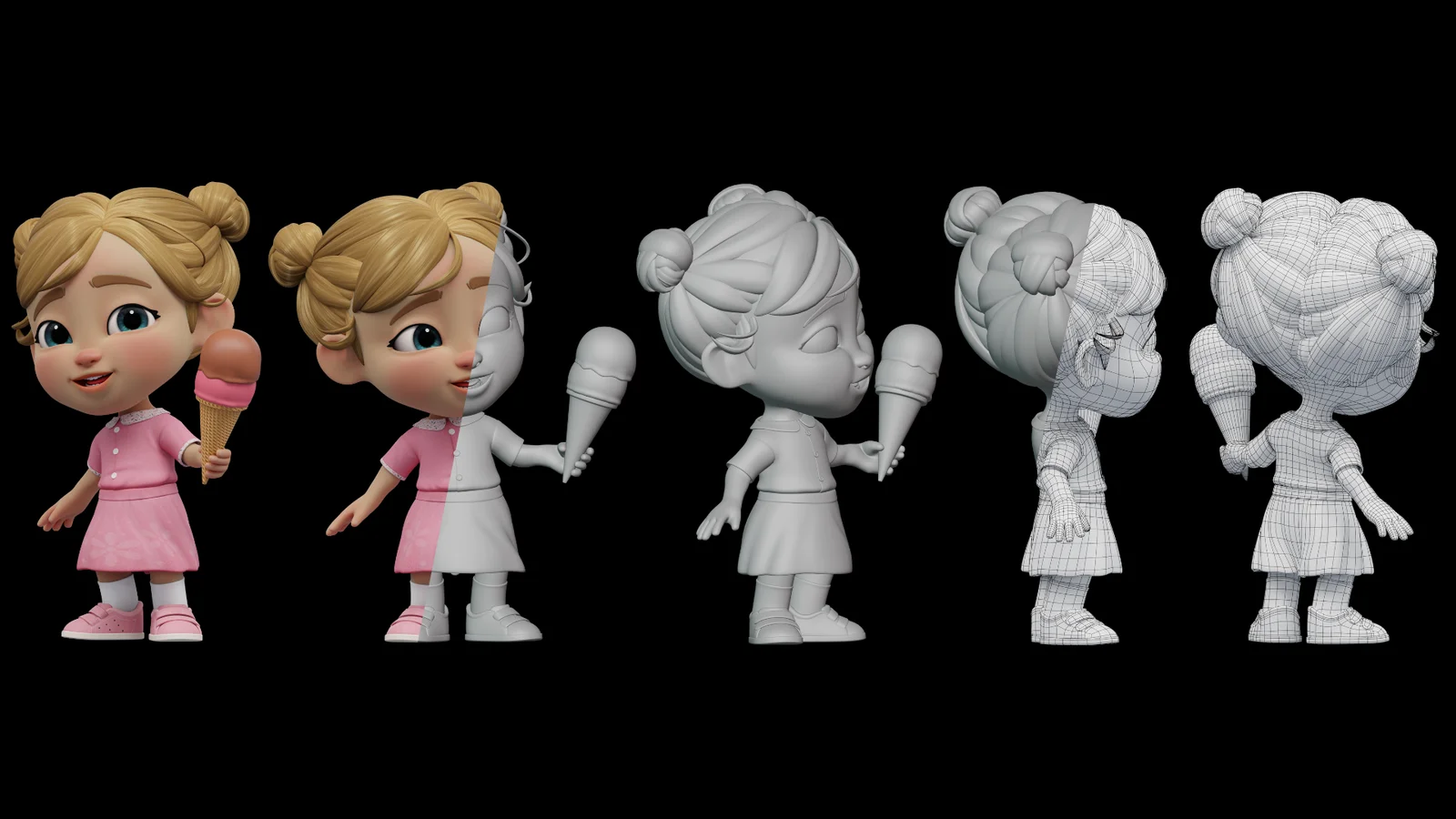 Cartoon 3D Baby Girl screenshot 3