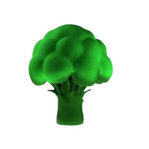 Cartoon Broccoli 1 - Blender 3d models