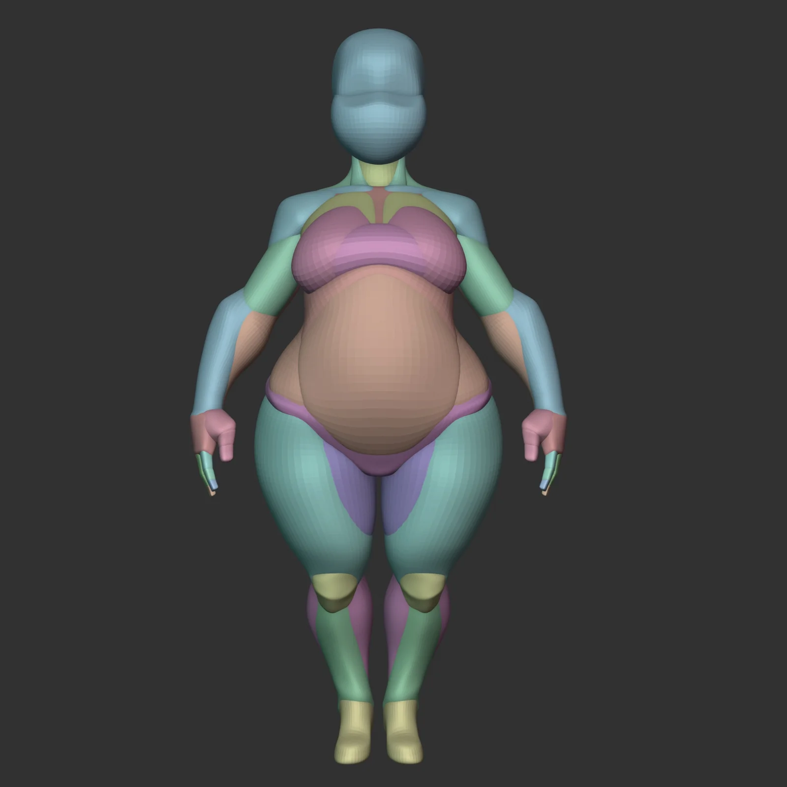 Cartoon Chubby Female Blockout screenshot 3