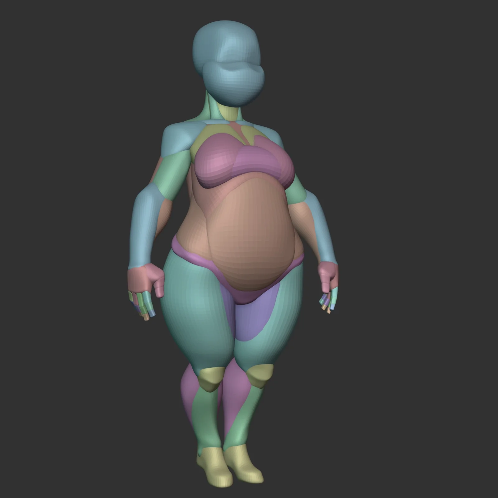 Cartoon Chubby Female Blockout screenshot 4