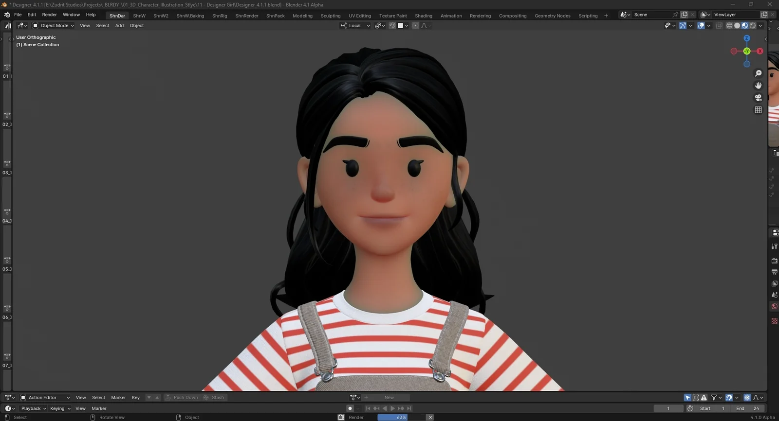 Cartoon Designer Girl screenshot 6