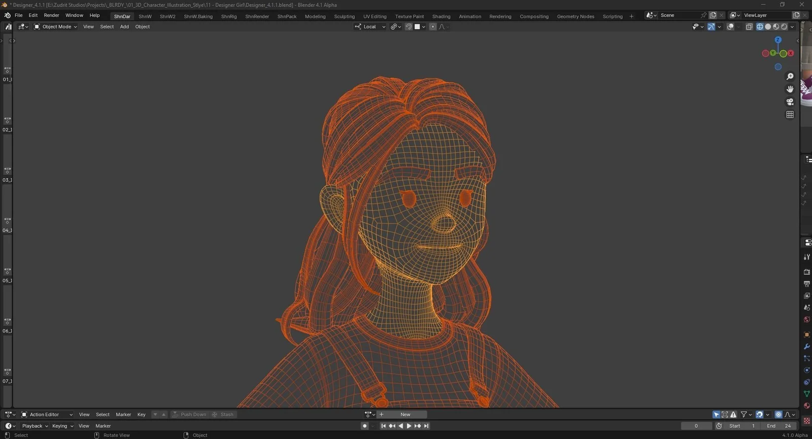 Cartoon Designer Girl screenshot 7