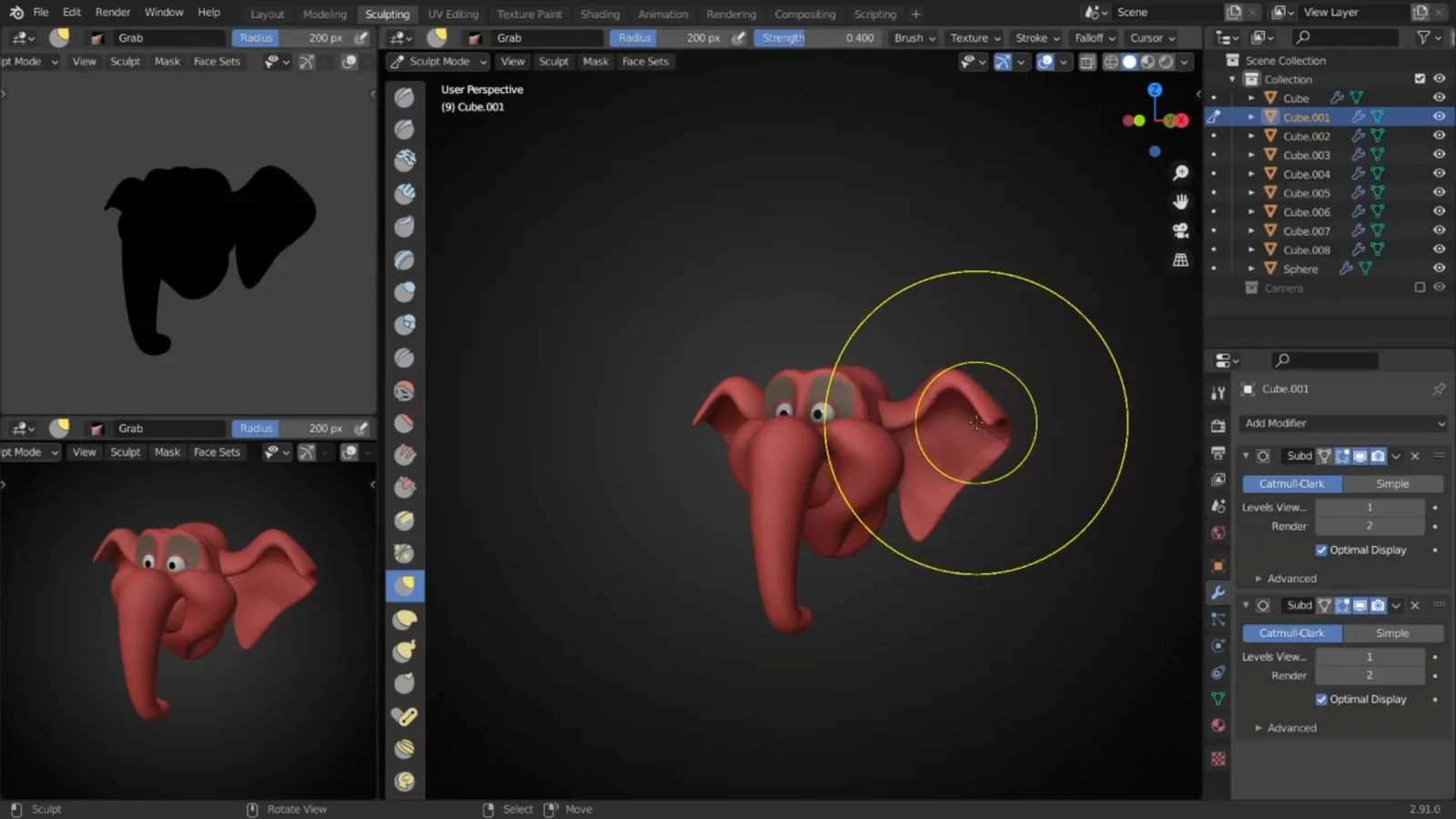 Cartoon Elephant Video Process screenshot 3