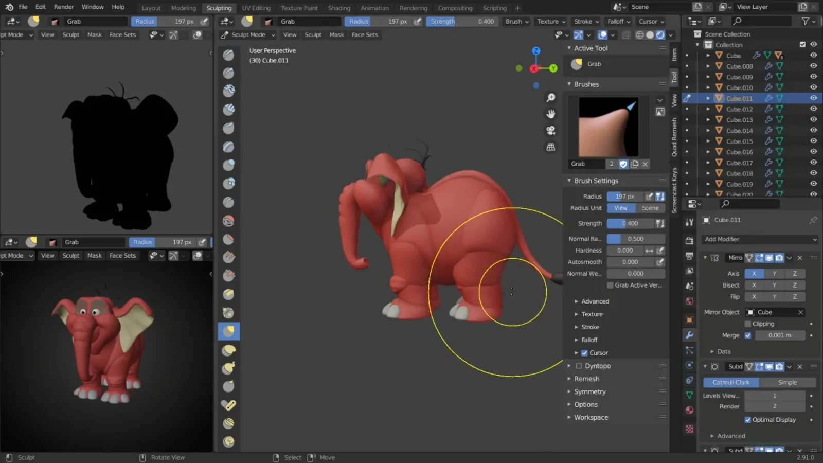 Cartoon Elephant Video Process screenshot 4