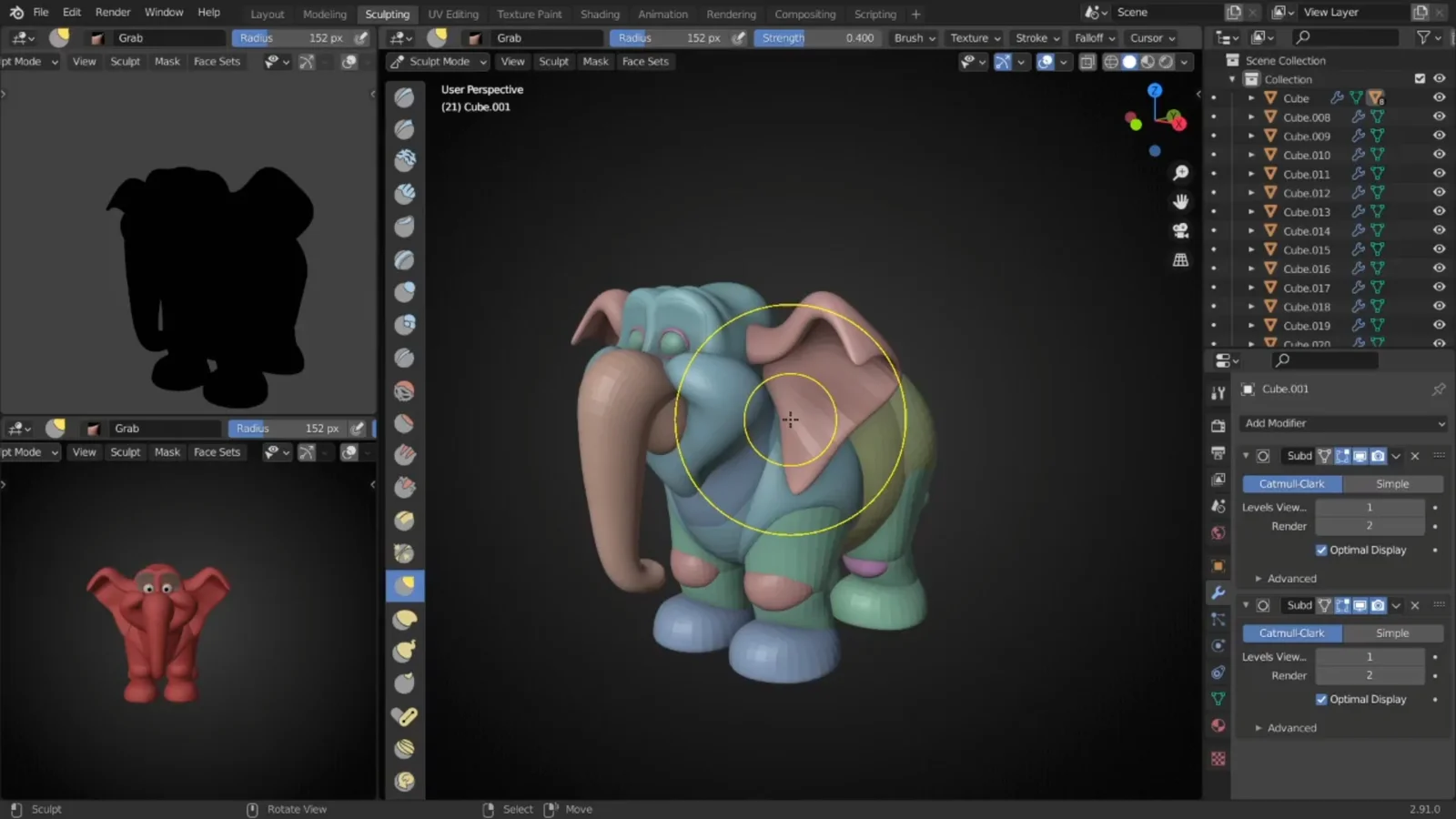 Cartoon Elephant Video Process screenshot 5