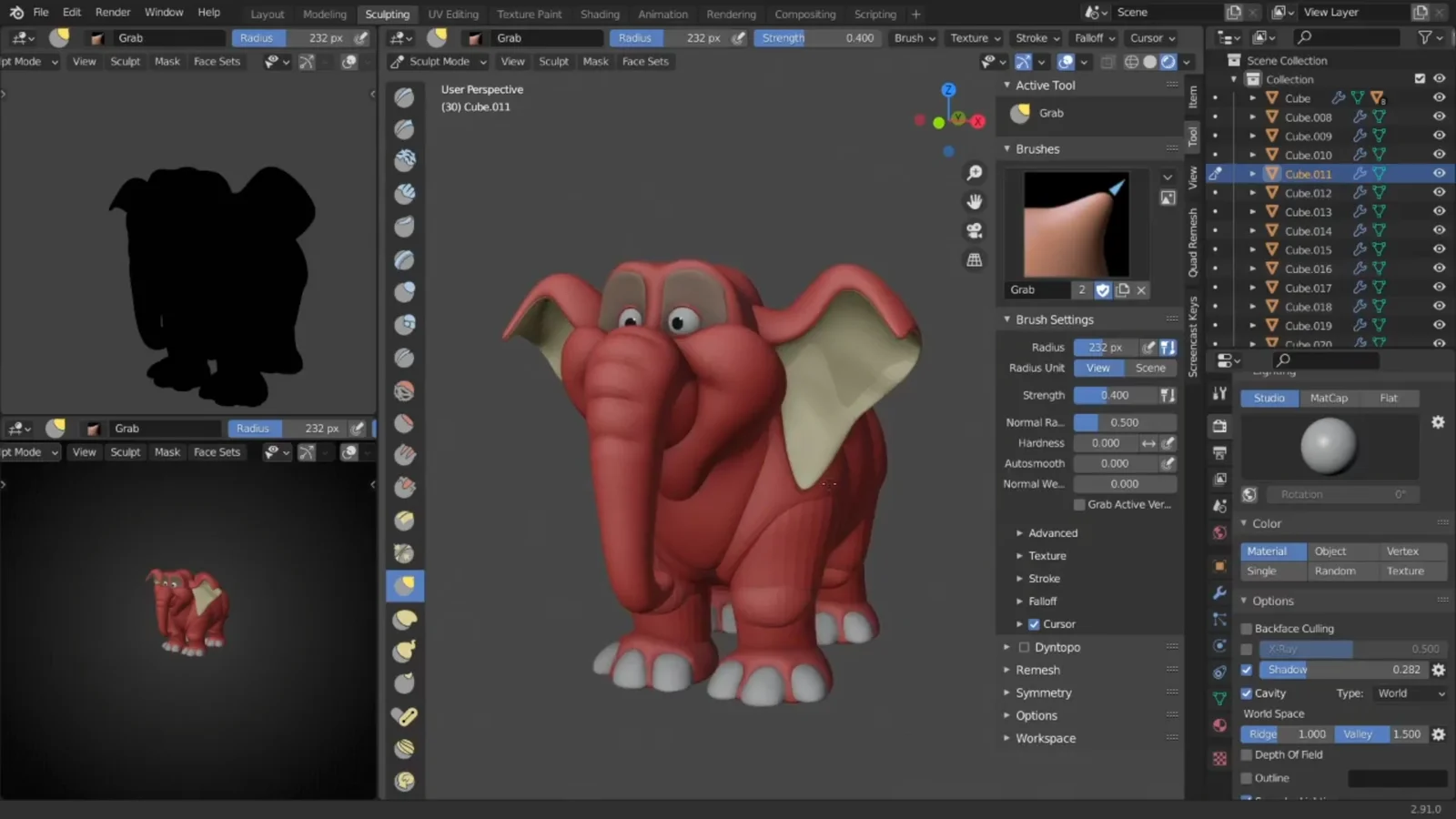 Cartoon Elephant Video Process screenshot 6