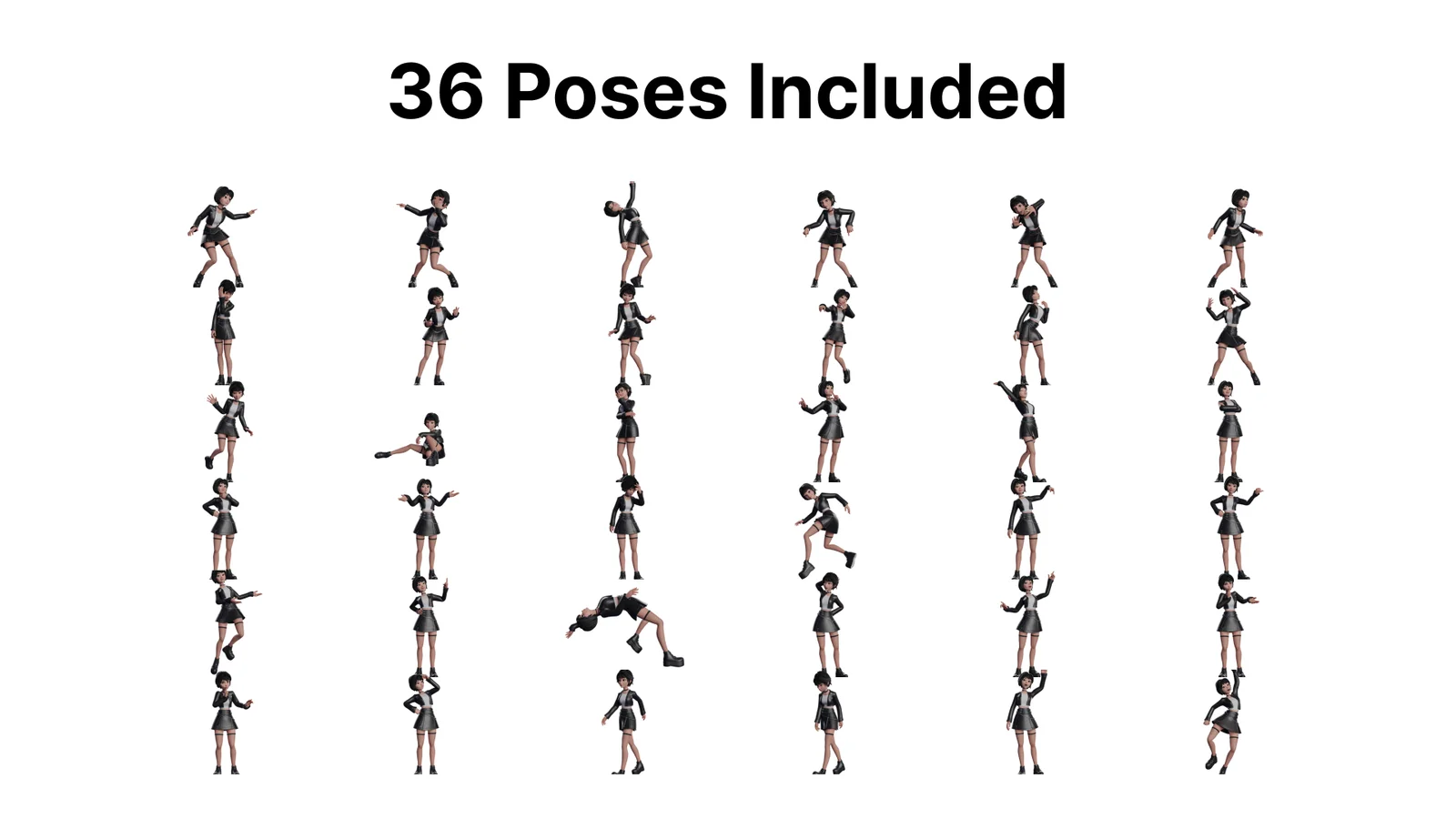 Cartoon Emo Goth K-Pop Girl screenshot 2