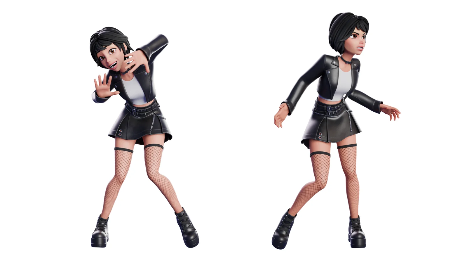 Cartoon Emo Goth K-Pop Girl screenshot 3