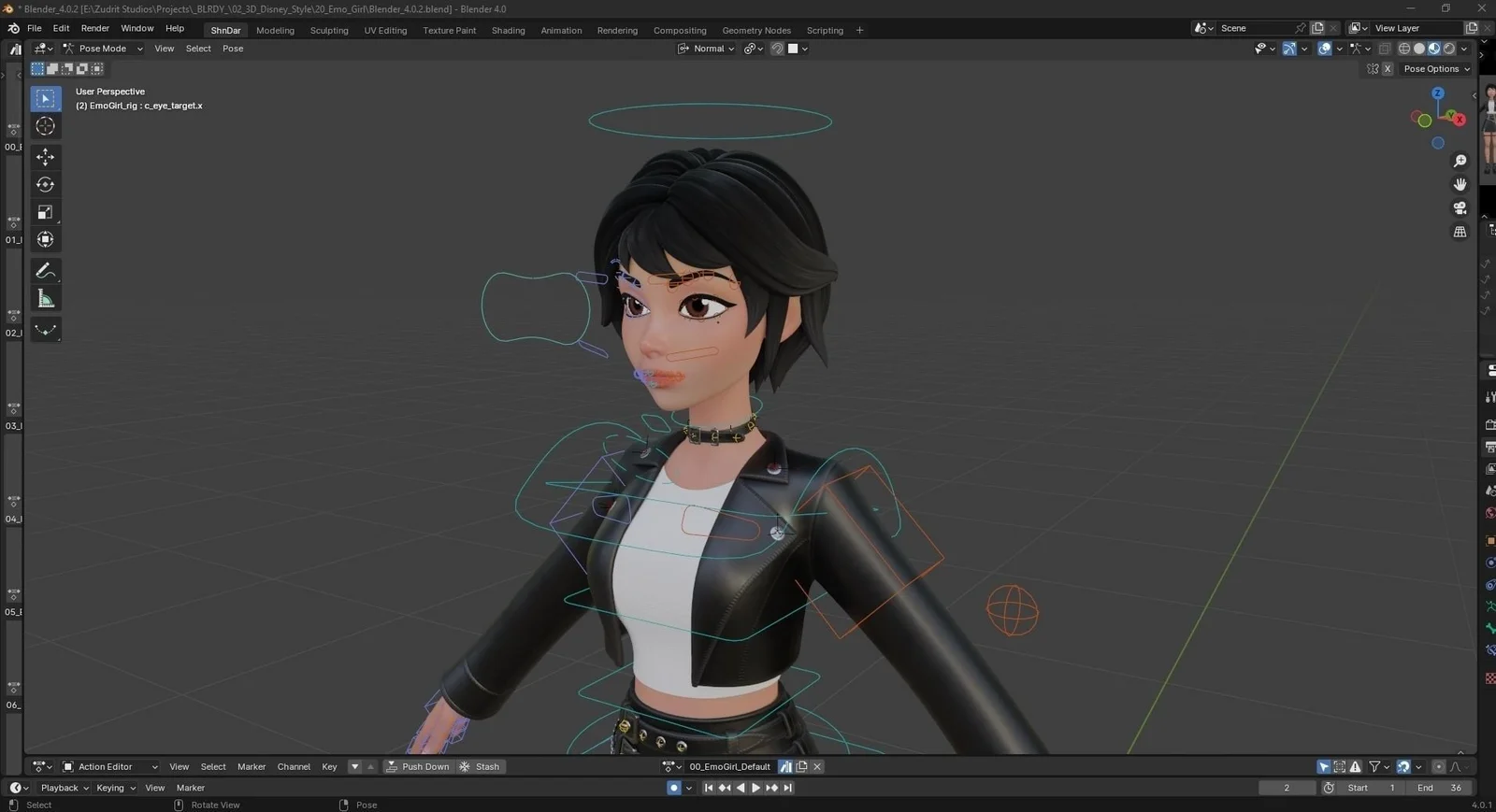 Cartoon Emo Goth K-Pop Girl screenshot 8