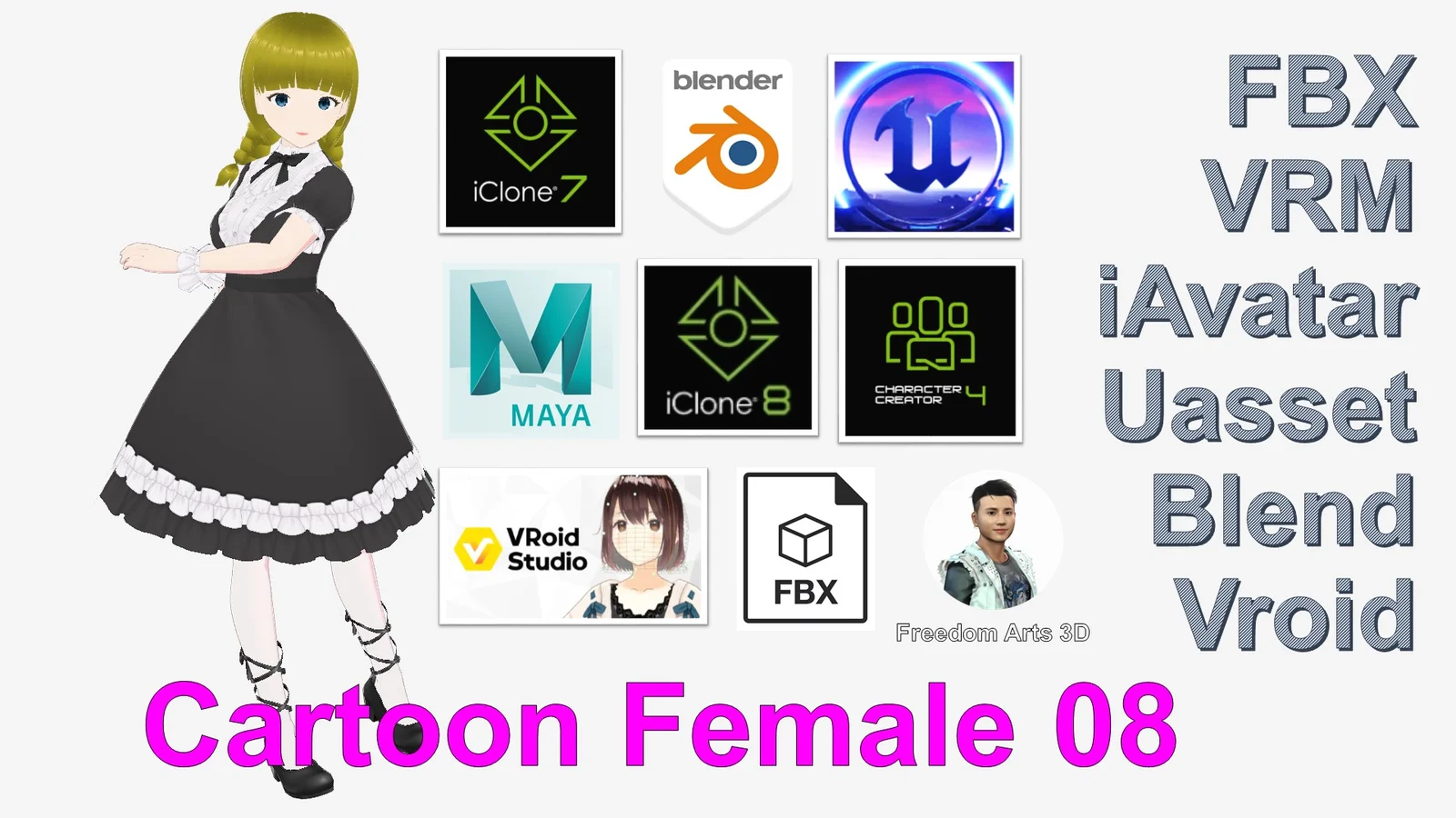 Cartoon Female 08 screenshot 2