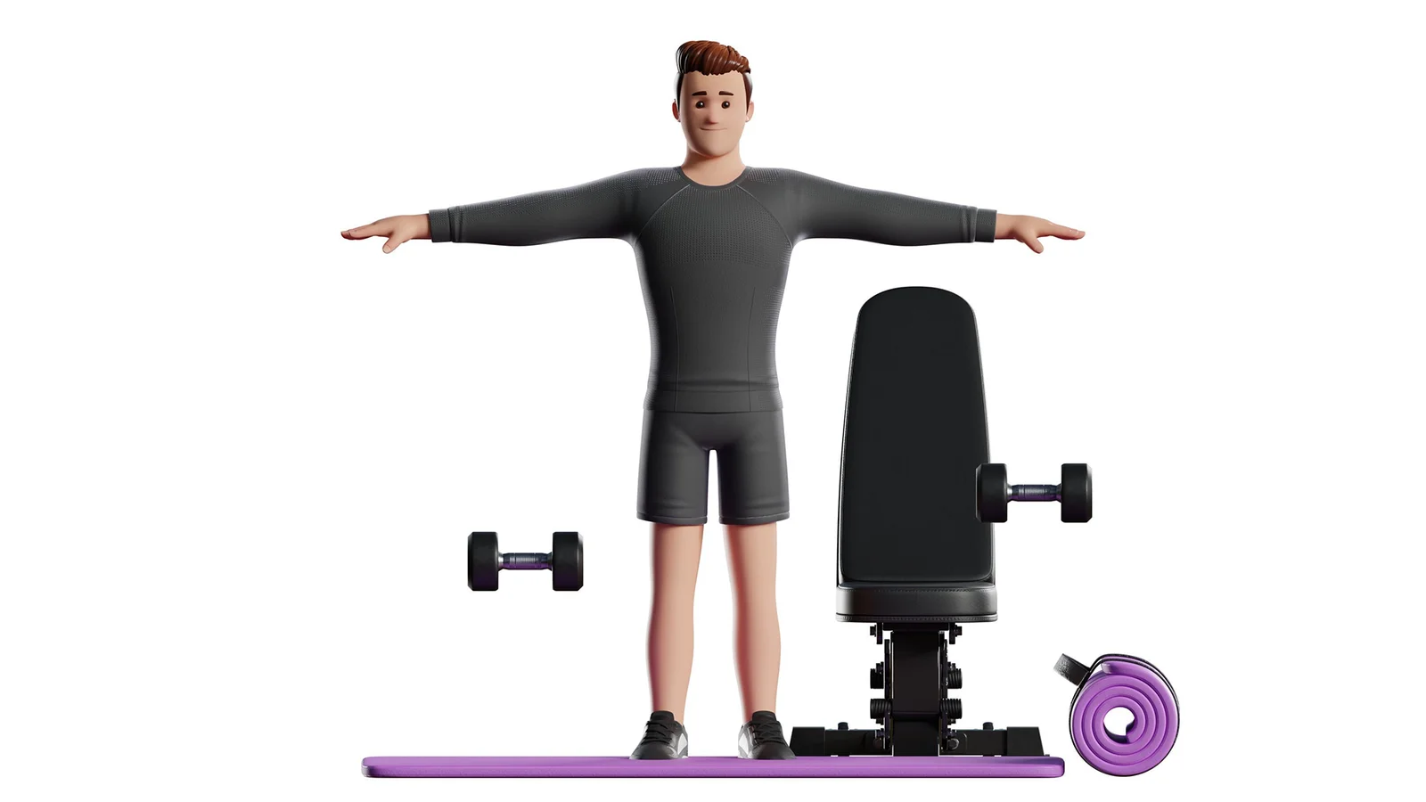 Cartoon Fitness Man screenshot 2