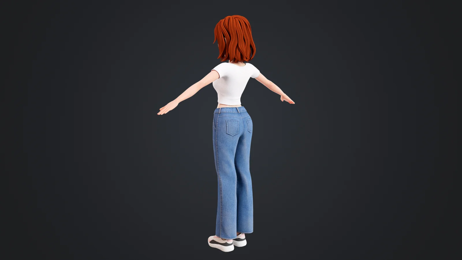 Cartoon Girl Rigged screenshot 4