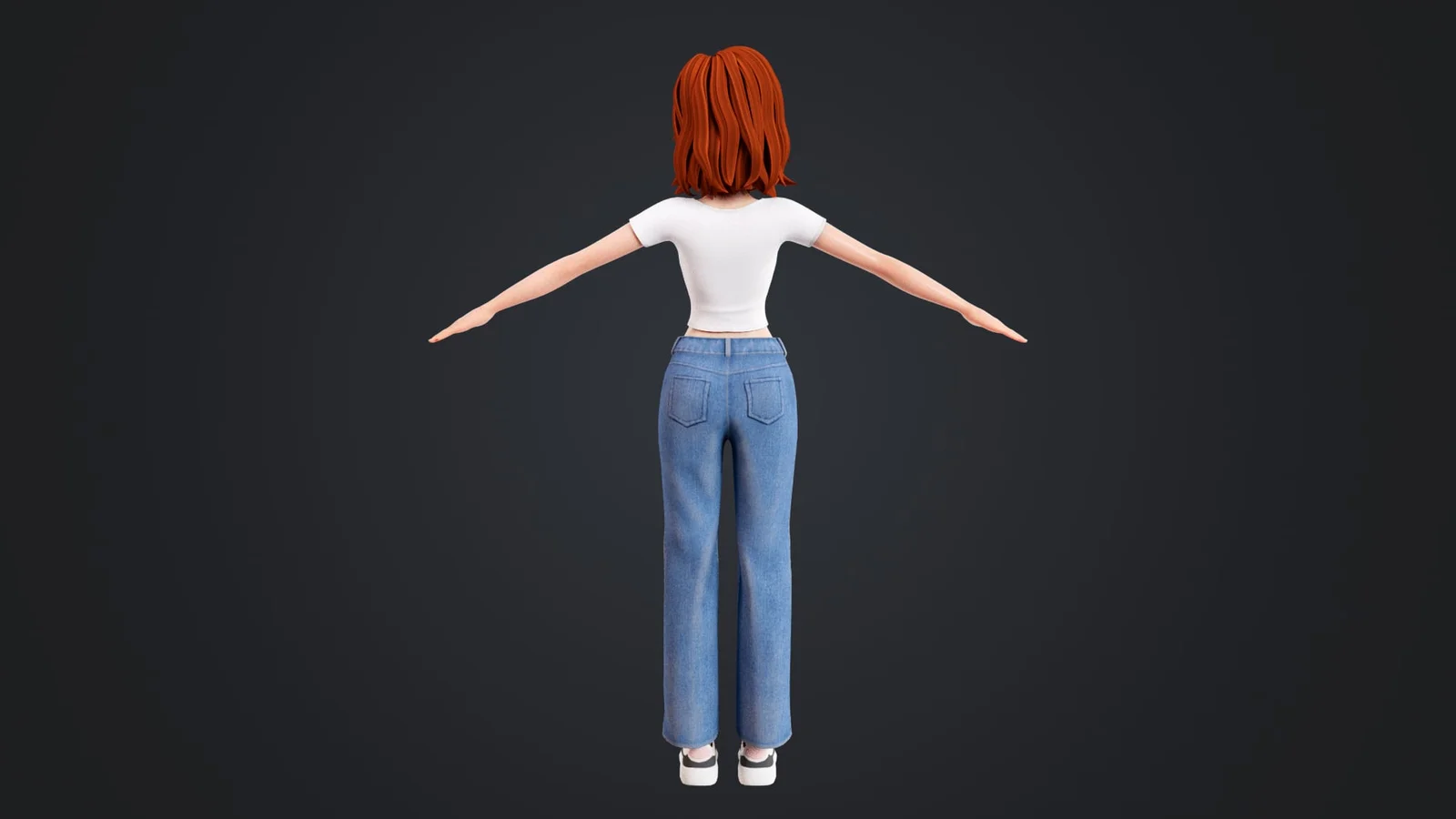 Cartoon Girl Rigged screenshot 5