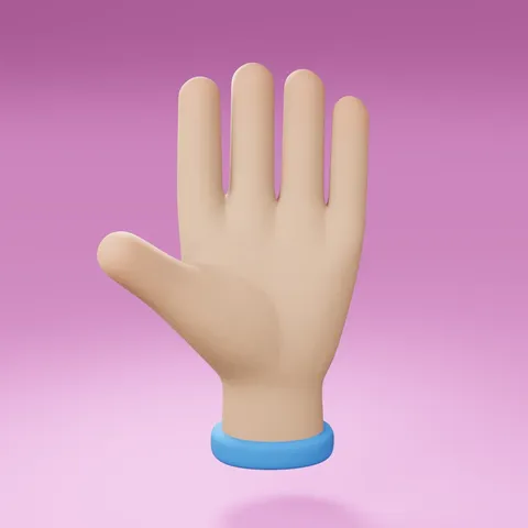 Cartoon Hand Rig - Blender 3d models