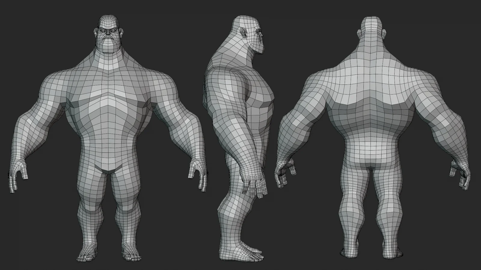 Cartoon Hero Lowpoly Basemesh screenshot 2