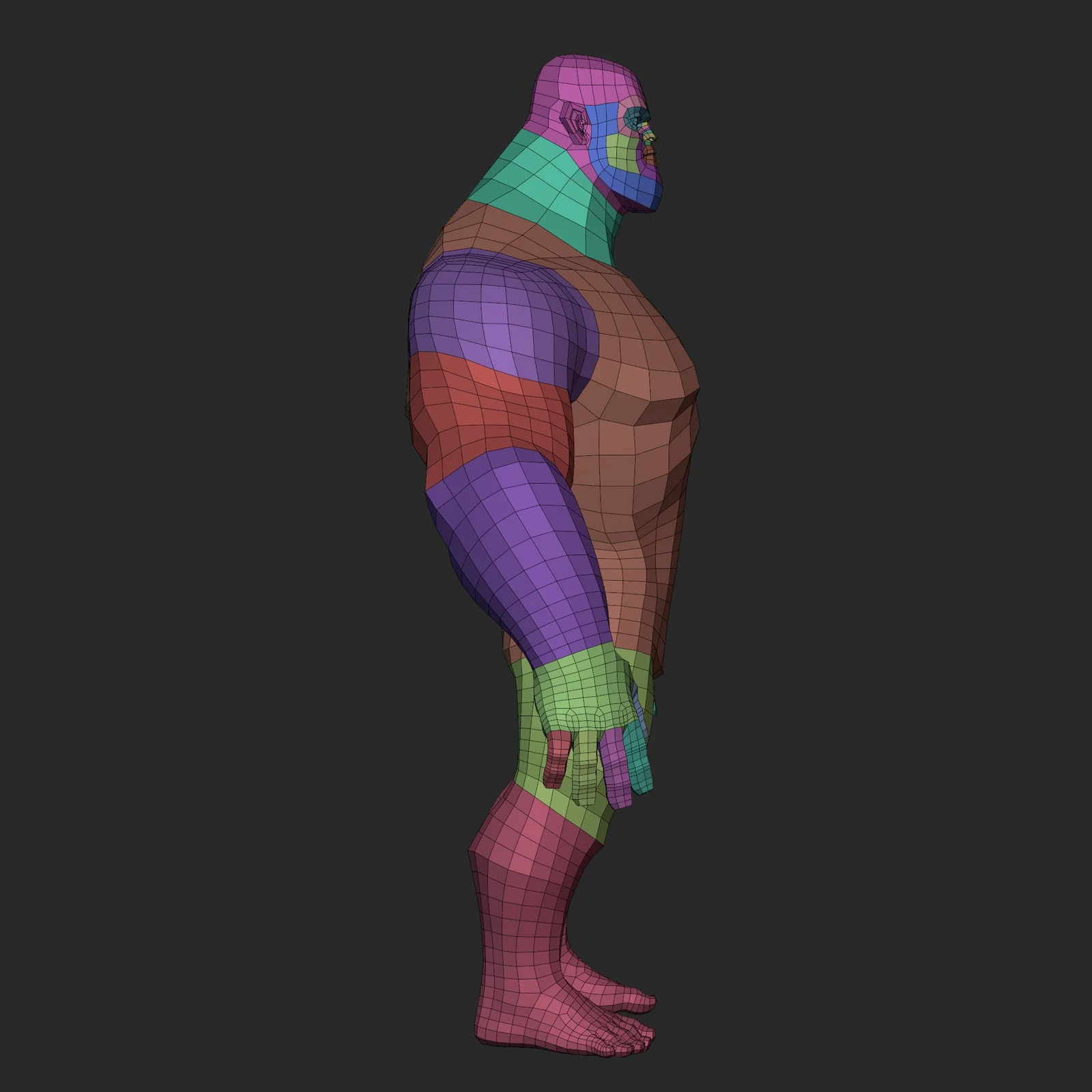 Cartoon Hero Lowpoly Basemesh screenshot 5