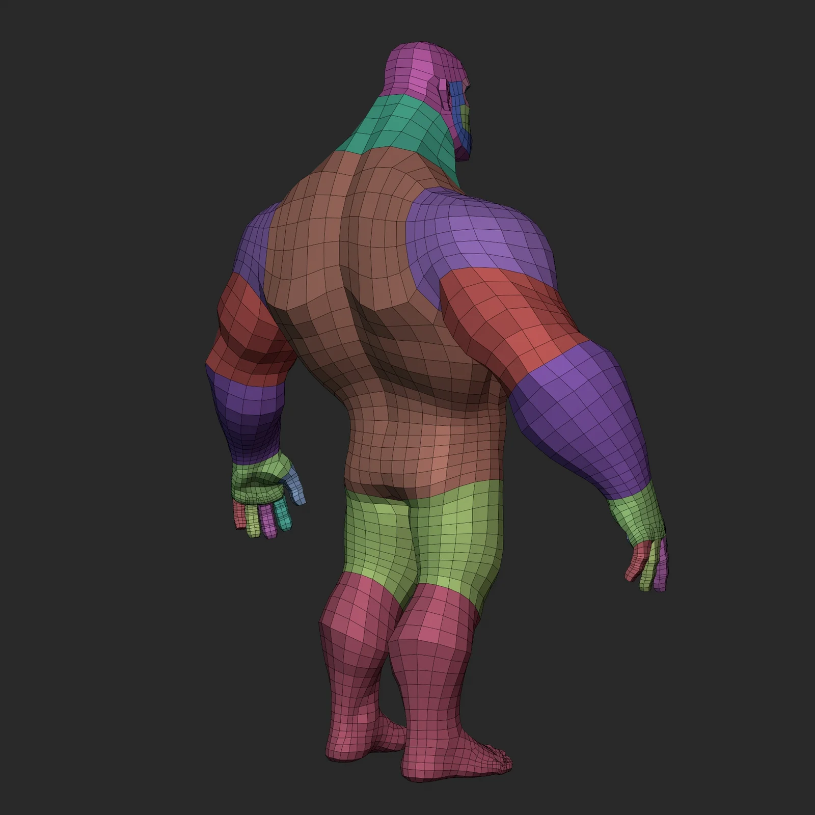 Cartoon Hero Lowpoly Basemesh screenshot 6