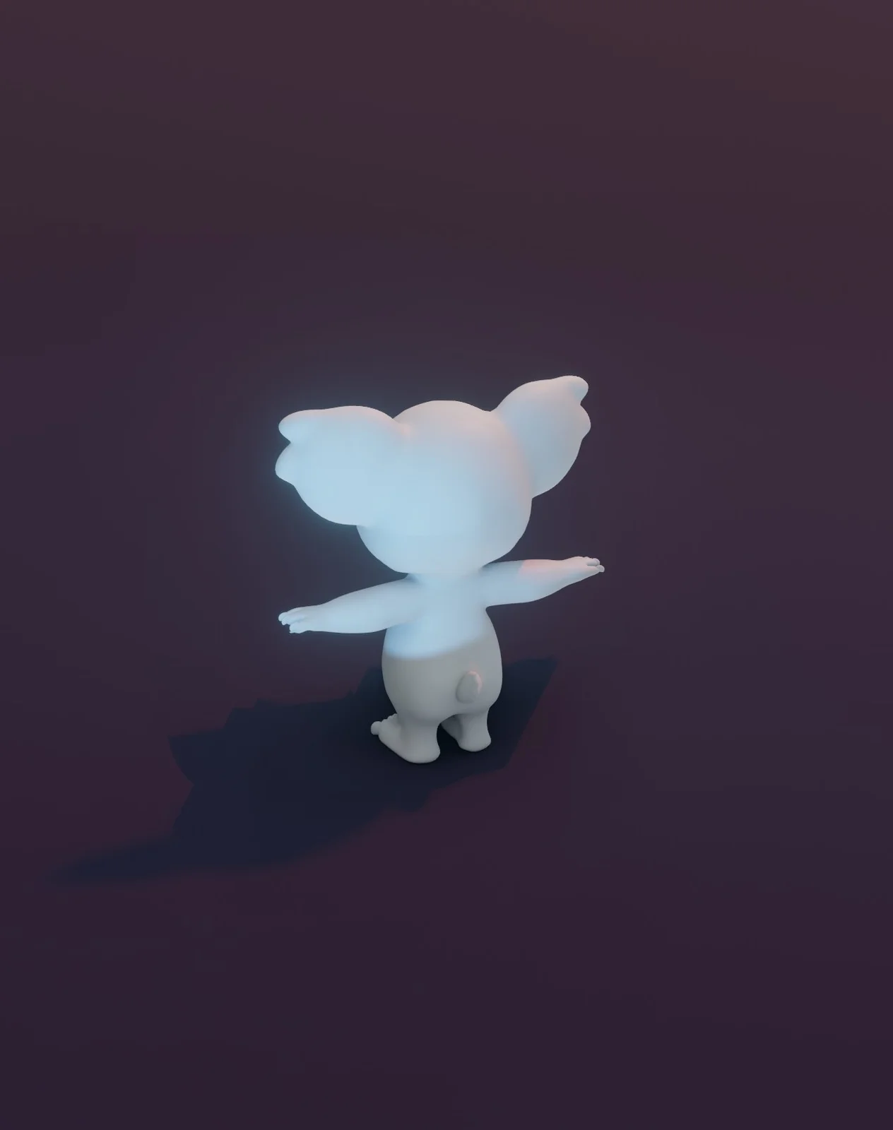 Cartoon Koala Rigged Base Mesh screenshot 7