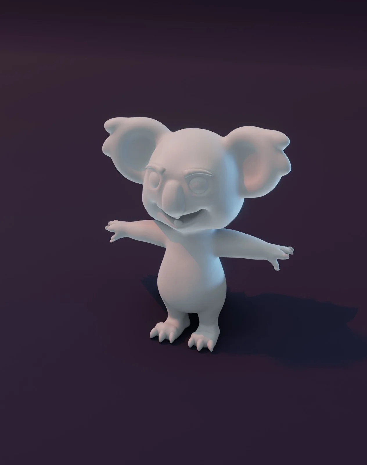 Cartoon Koala Rigged Base Mesh screenshot 8