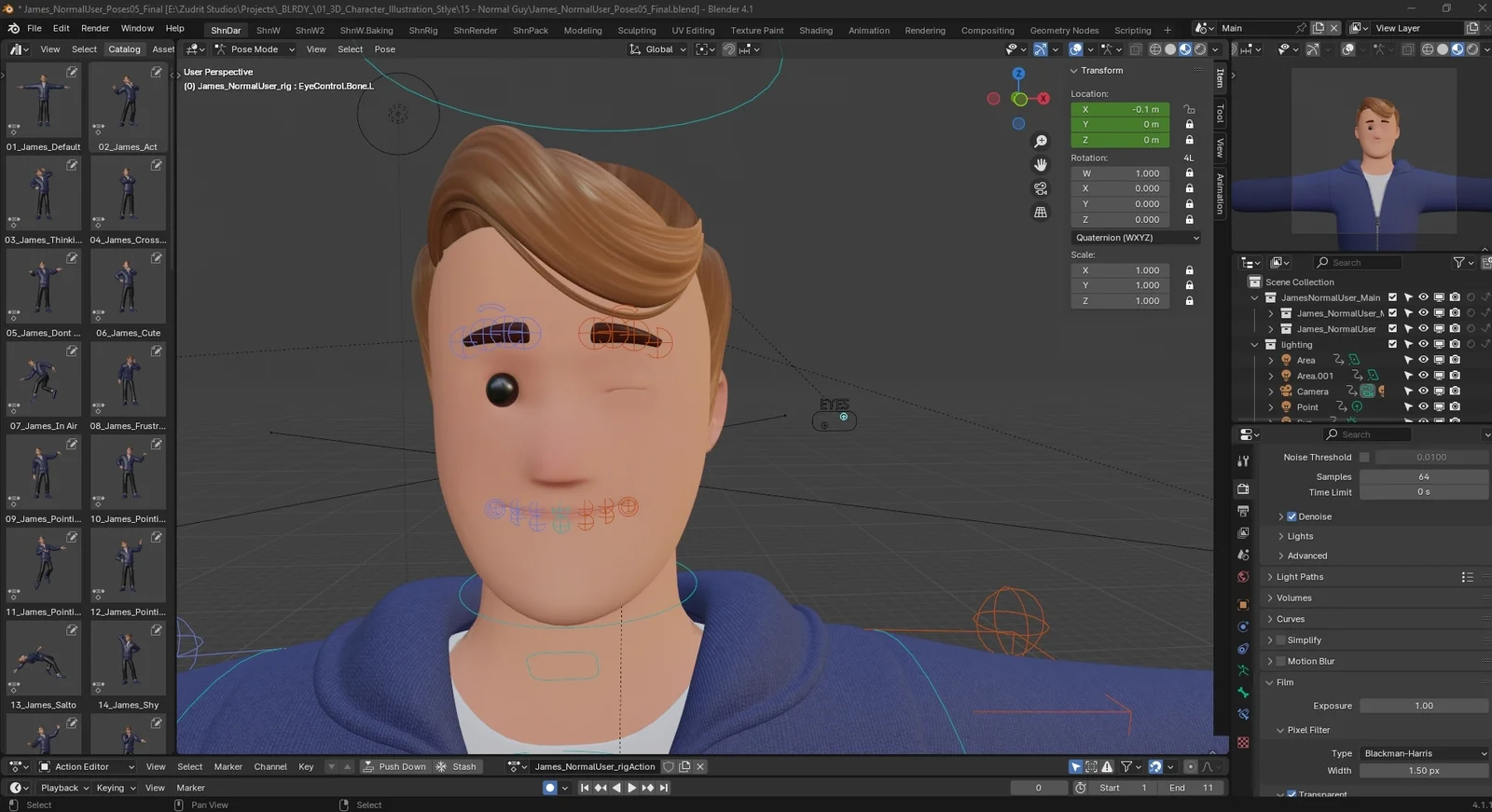 Cartoon Man Rigged screenshot 5